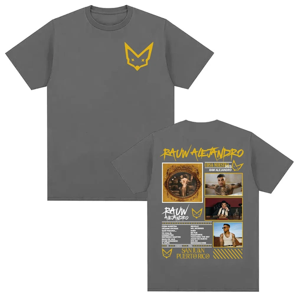 Rauw Alejandro Cosa Nuestra 2025 Tour T-Shirt – Beige