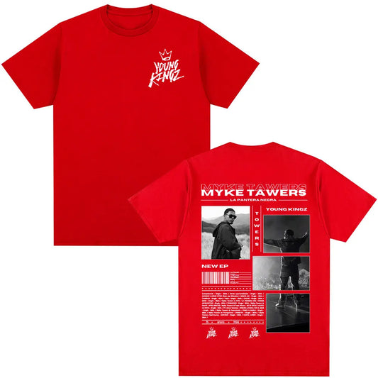 Myke Towers LA PANTERA NEGRA T-Shirt Red