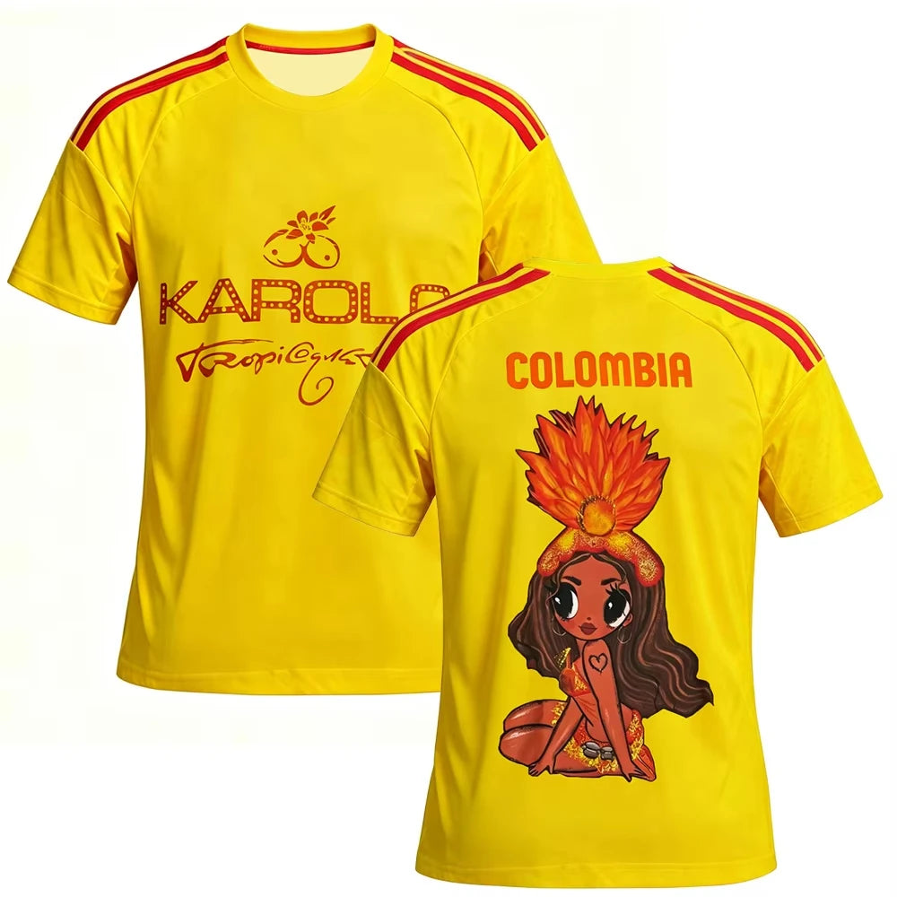 Karol G Colombia Yellow Music Jersey