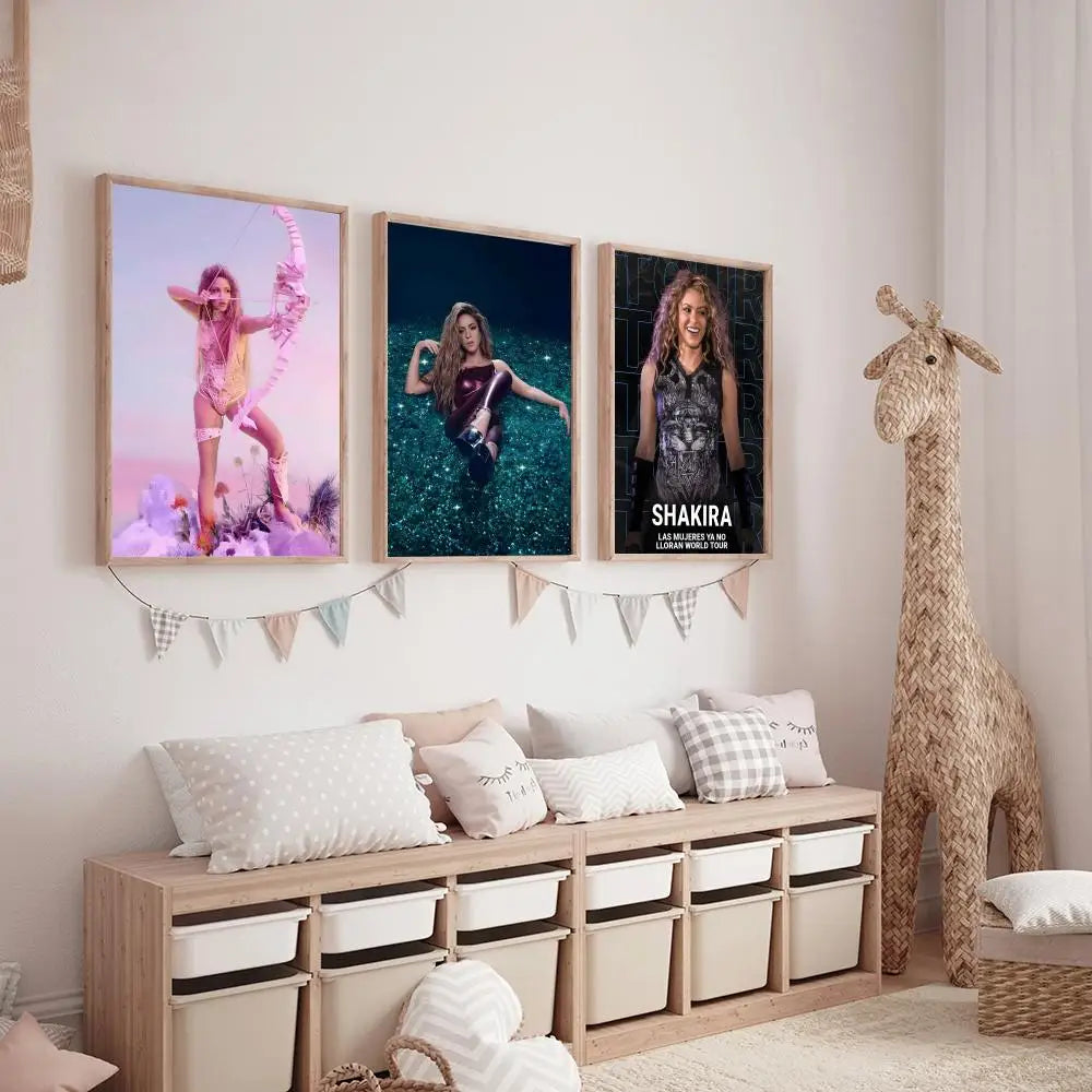 Shakira Glitter Scene Poster