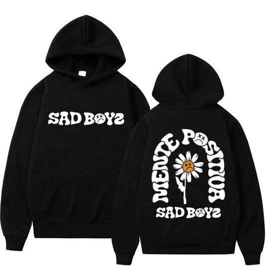 Junior H Sad Boyz “Mente Positiva” Hoodie – Black