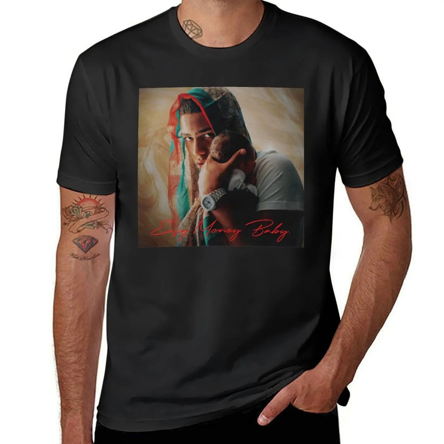 Myke Towers Easy Money Baby T-Shirt – Black