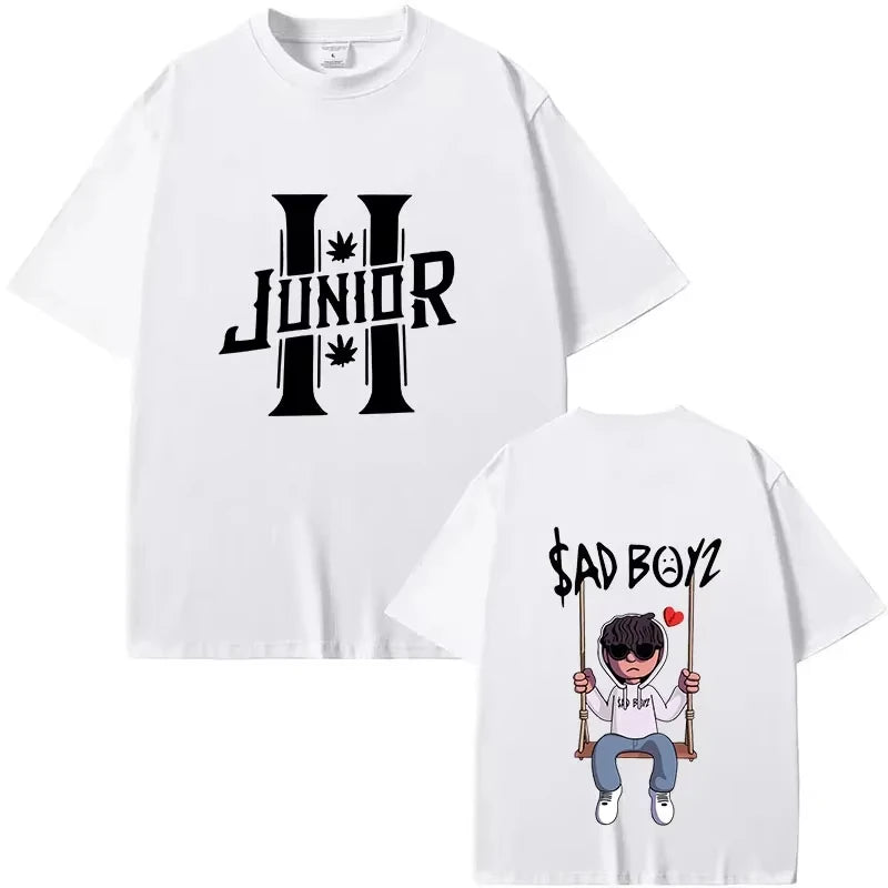 Junior H “Sad Boyz” T-Shirt – Red & Black