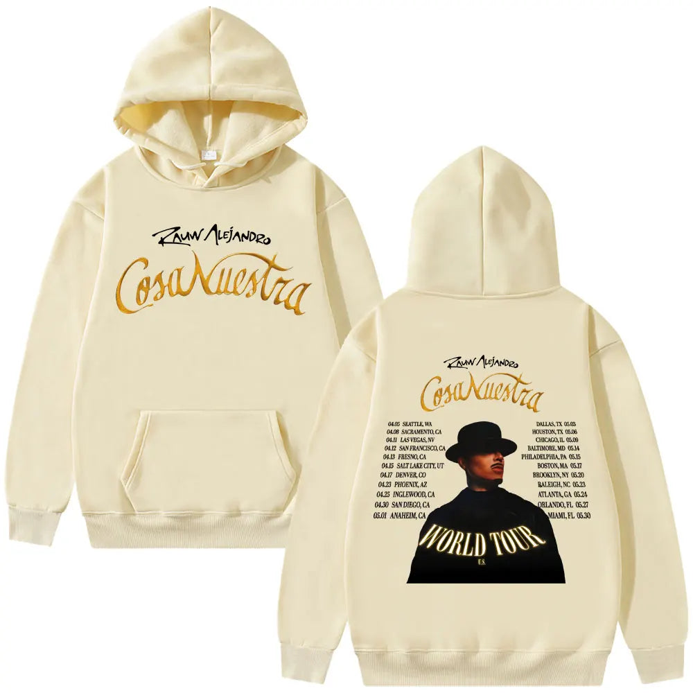 Rauw Alejandro Cosa Nuestra World Tour Hoodie - Beige