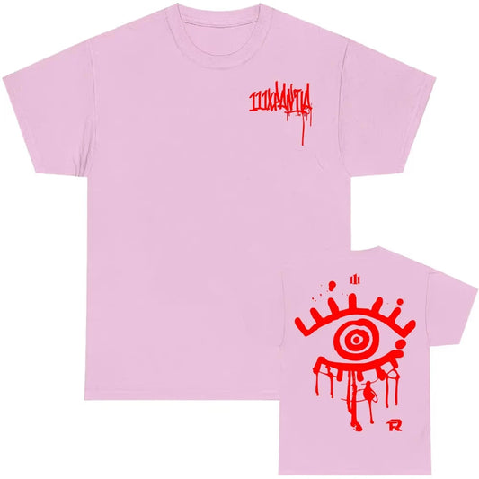 111XPANTIA T-Shirt – Fuerza Regida Pink/Red Grunge