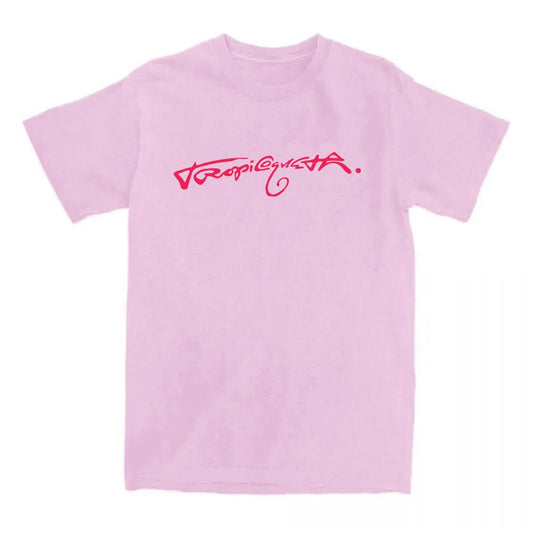 Karol G "Tropicoqueta" T-Shirt – Light Pink & Red
