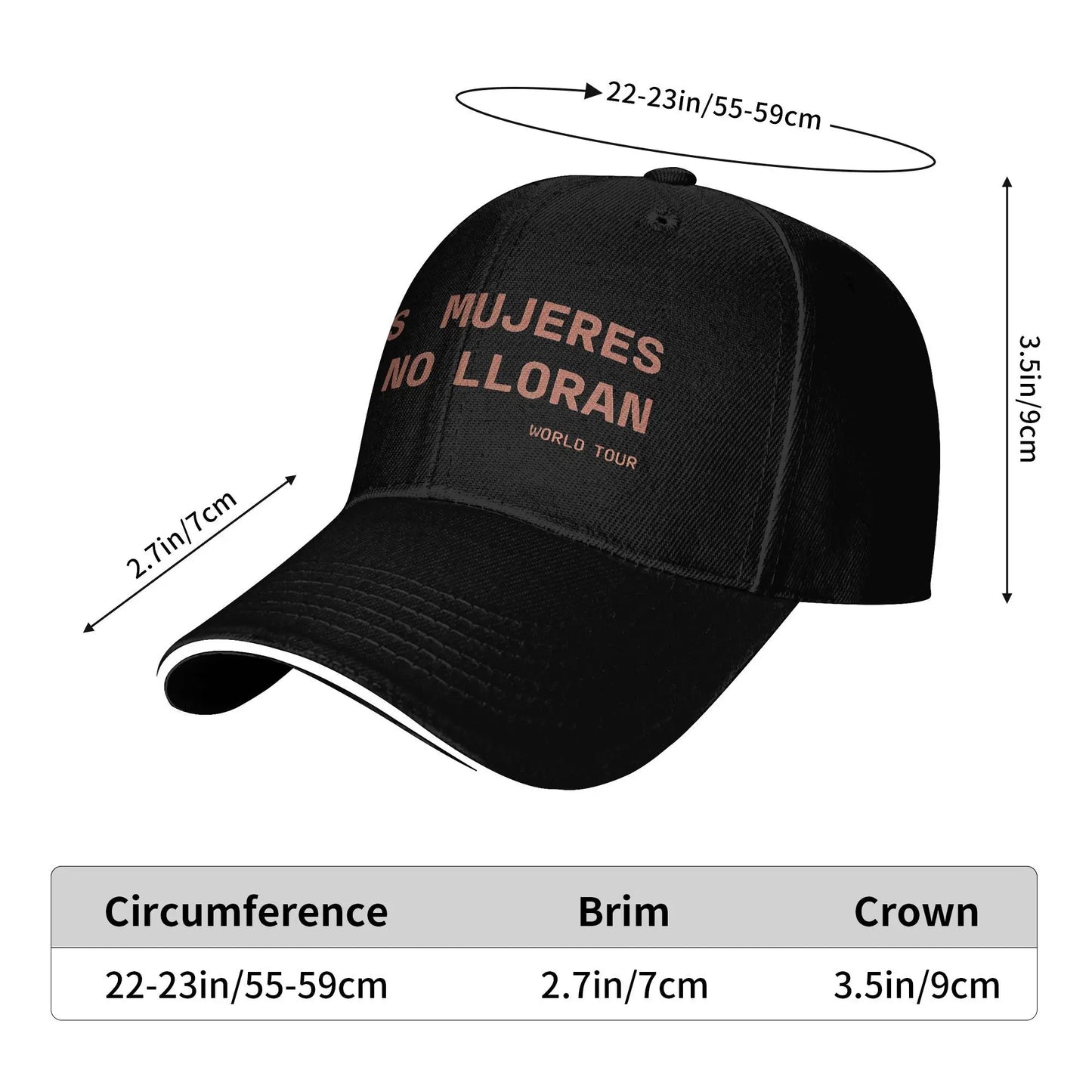 Shakira Las Mujeres Ya No Lloran World Tour Baseball Cap (Gray)