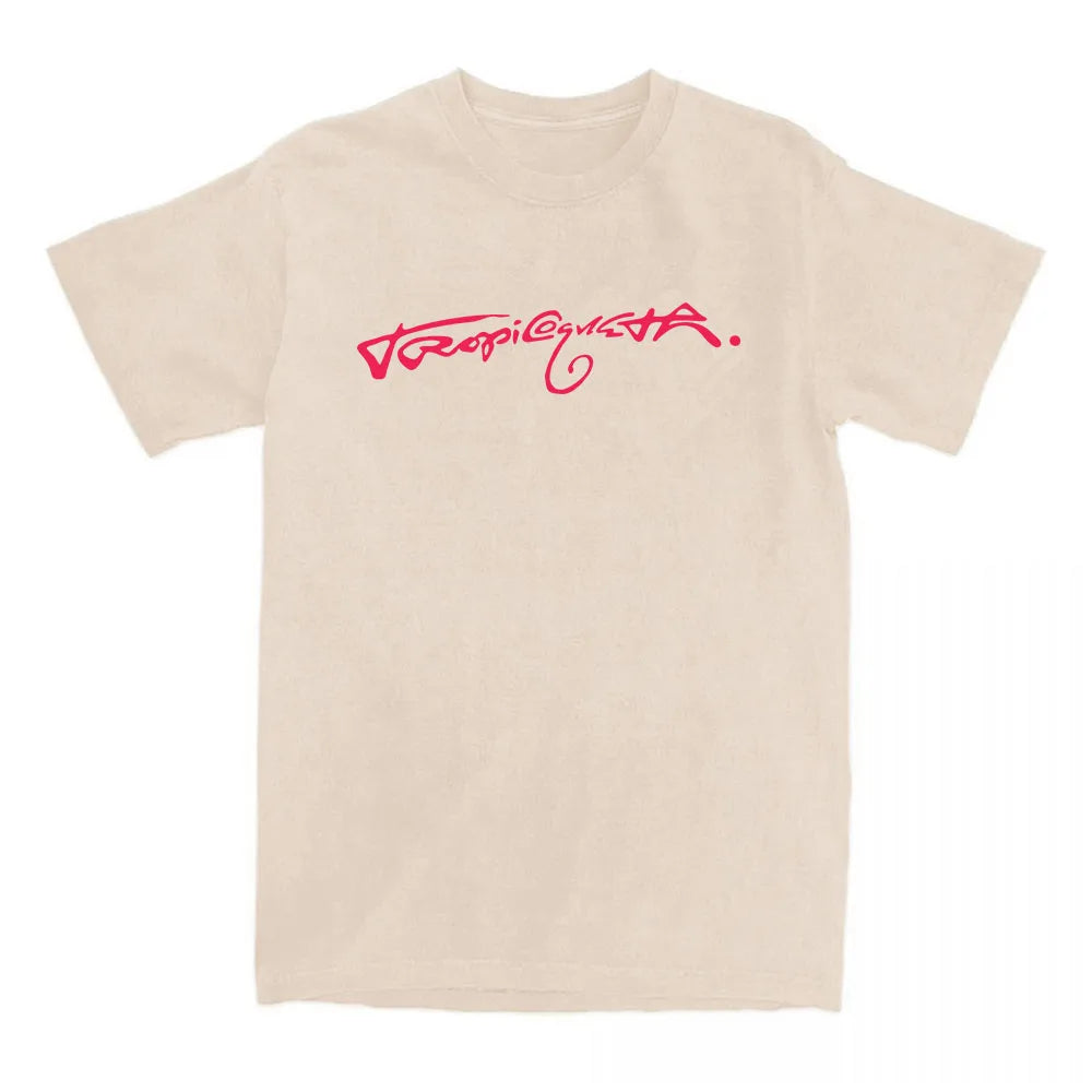 Karol G "Tropicoqueta" T-Shirt – Beige & Fuchsia