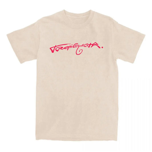 Karol G "Tropicoqueta" T-Shirt – Beige & Fuchsia