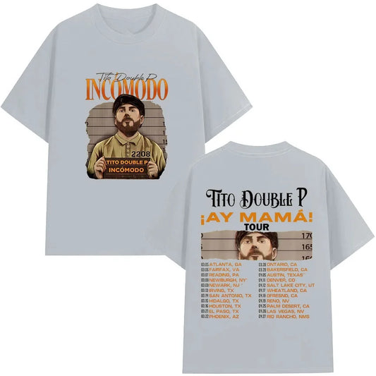 Tito Double P Incomodo x Ay Mamá T-Shirt – Gray
