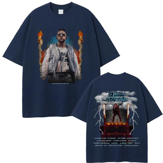 Bad Bunny El Último Tour Del Mundo T-Shirt – Navy Blue