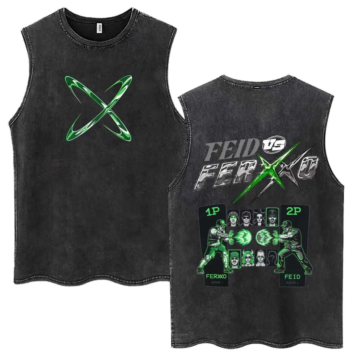 Feid EL GREEN PRINT: La Saga FEID VS FERXXO Tour 2026 Tank Top