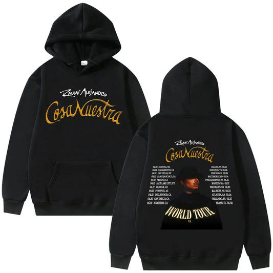 Rauw Alejandro Cosa Nuestra World Tour Hoodie - Black