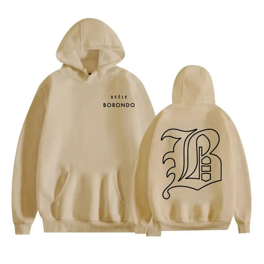 Beéle Borondo Logo Hoodie – Beige