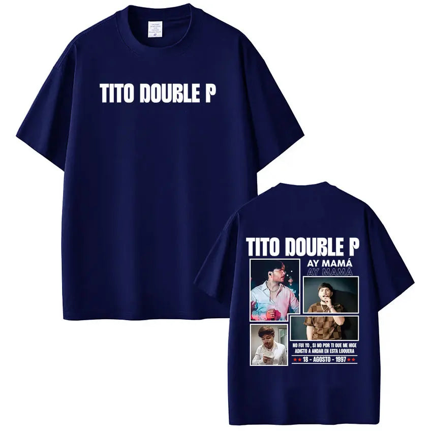 Tito Double P “Ay Mamá! Tour 2025” T-Shirt – Gray