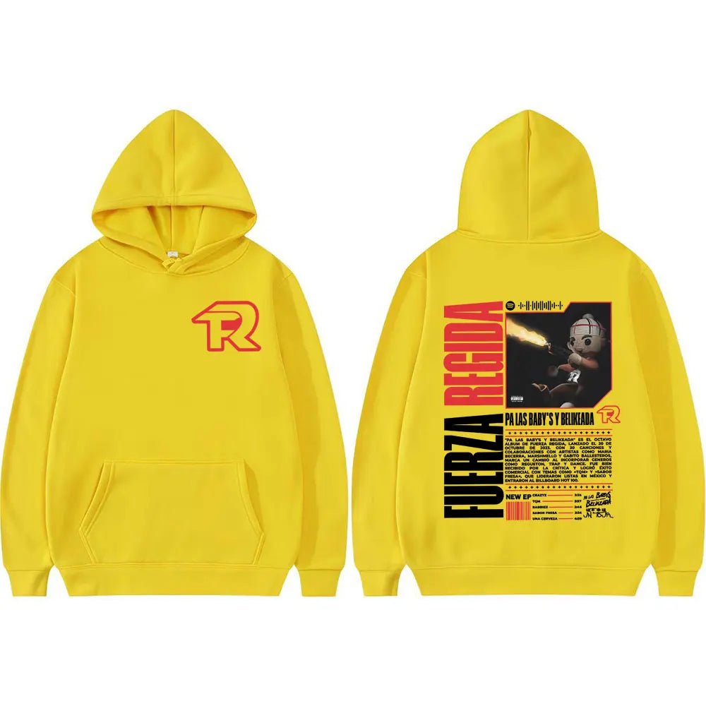Fuerza Regida Regulated Force 2025 Tour Hoodie (Yellow)