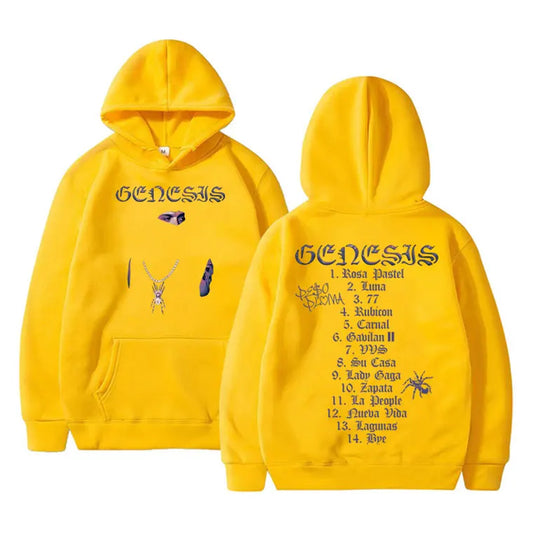 Peso Pluma Genesis Music Album Hoodie - Yellow