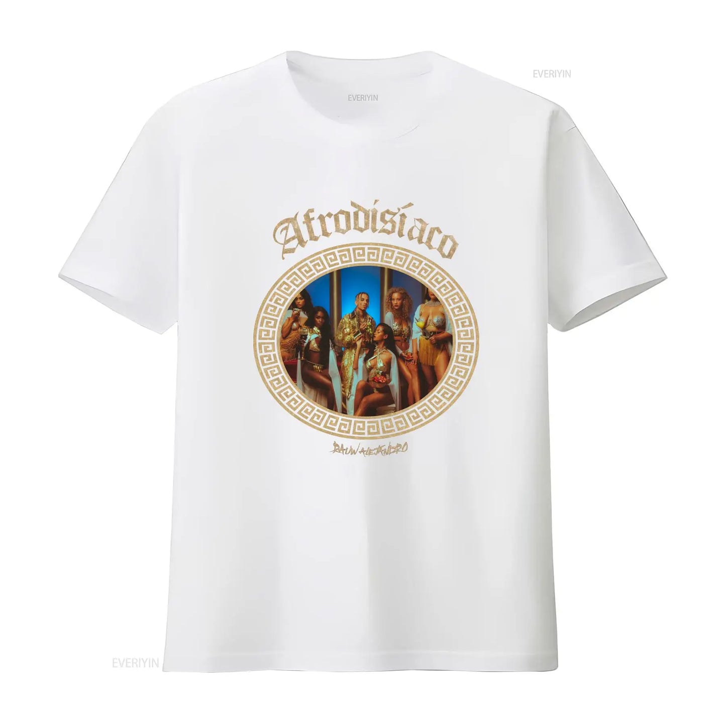 Rauw Alejandro “Afrodisíaco” Album Cover T-Shirt – White
