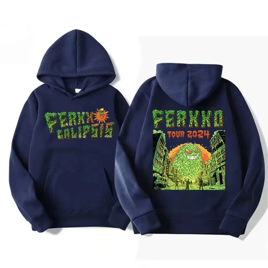 Feid “Ferxxo Tour 2024” Hoodie – Navy Blue