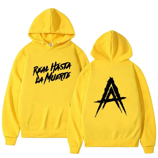 Anuel AA Album Real Hasta La Muerte Hoodie Yellow