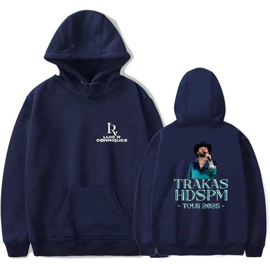 Luis R Conriquez Trakas HDSPM Tour 2025 Navy Blue Hoodie