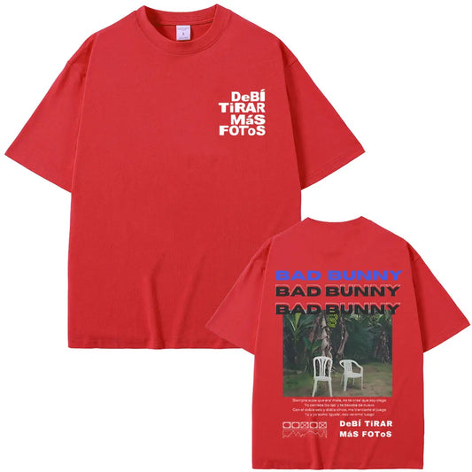 Bad Bunny "DeBí Tirar Más Fotos" Red T-Shirt
