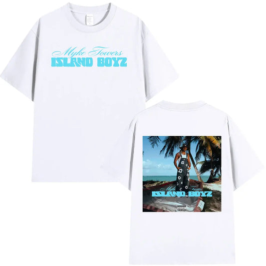 Myke Towers ISLAND BOYZ T-Shirt – White