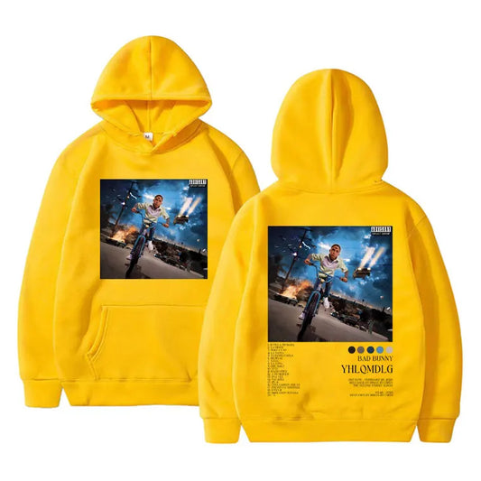 Bad Bunny YHLQMDLG Hoodie – Yellow
