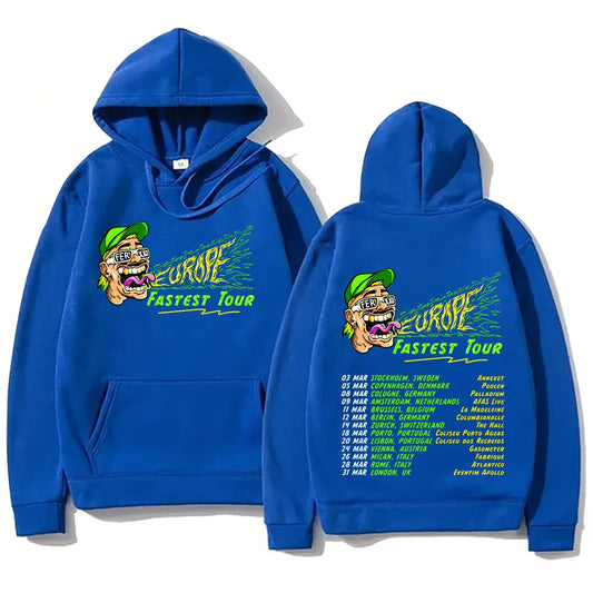 Feid “Europe Fastest Tour” Hoodie – Blue