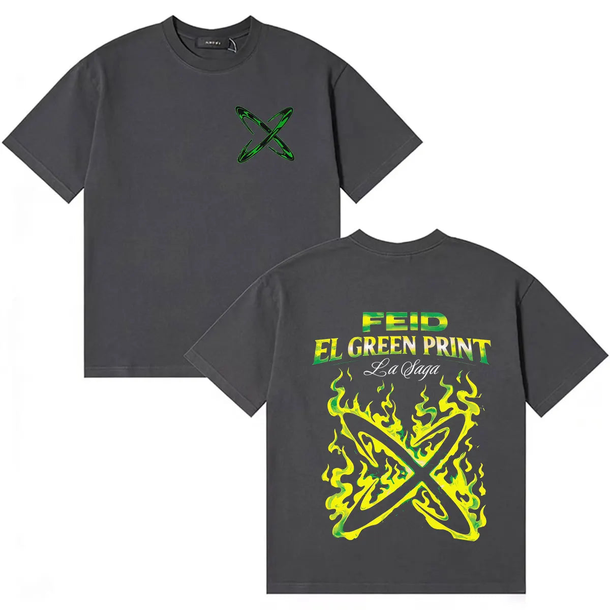 Feid EL GREEN PRINT: La Saga Neon X T-Shirt