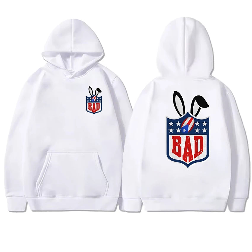Bad Bunny Super Bowl LX Hoodie – White