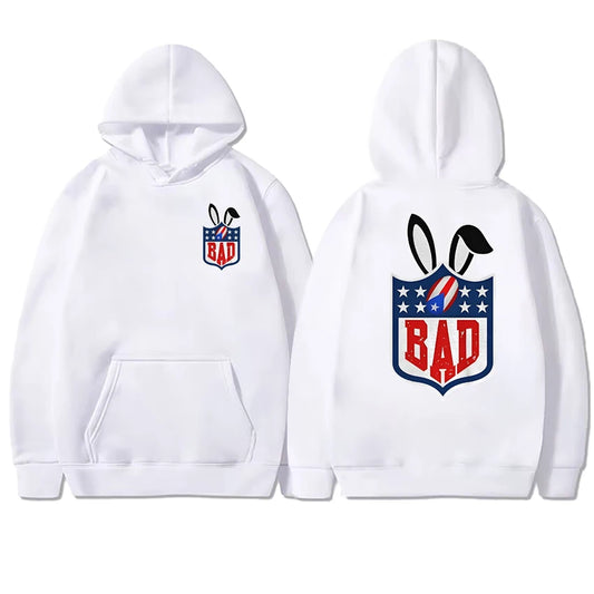 Bad Bunny Super Bowl LX Hoodie – White