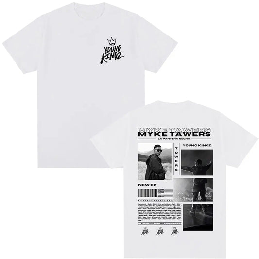 Myke Towers LA PANTERA NEGRA T-Shirt White