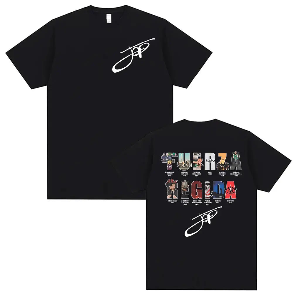 Rapper Fuerza Regida Album Tour T-Shirt (Black)