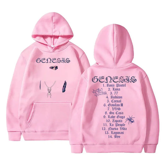 Peso Pluma Genesis Music Album Hoodie - Pink