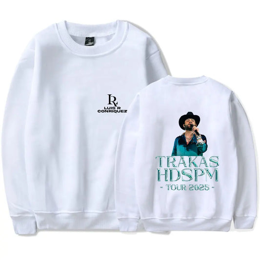 Luis R Conriquez Trakas HDSPM Tour 2025 White Sweatshirt