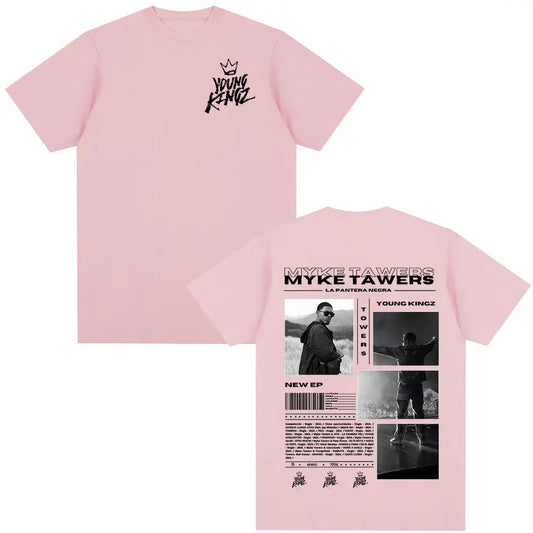 Myke Towers LA PANTERA NEGRA T-Shirt Pink
