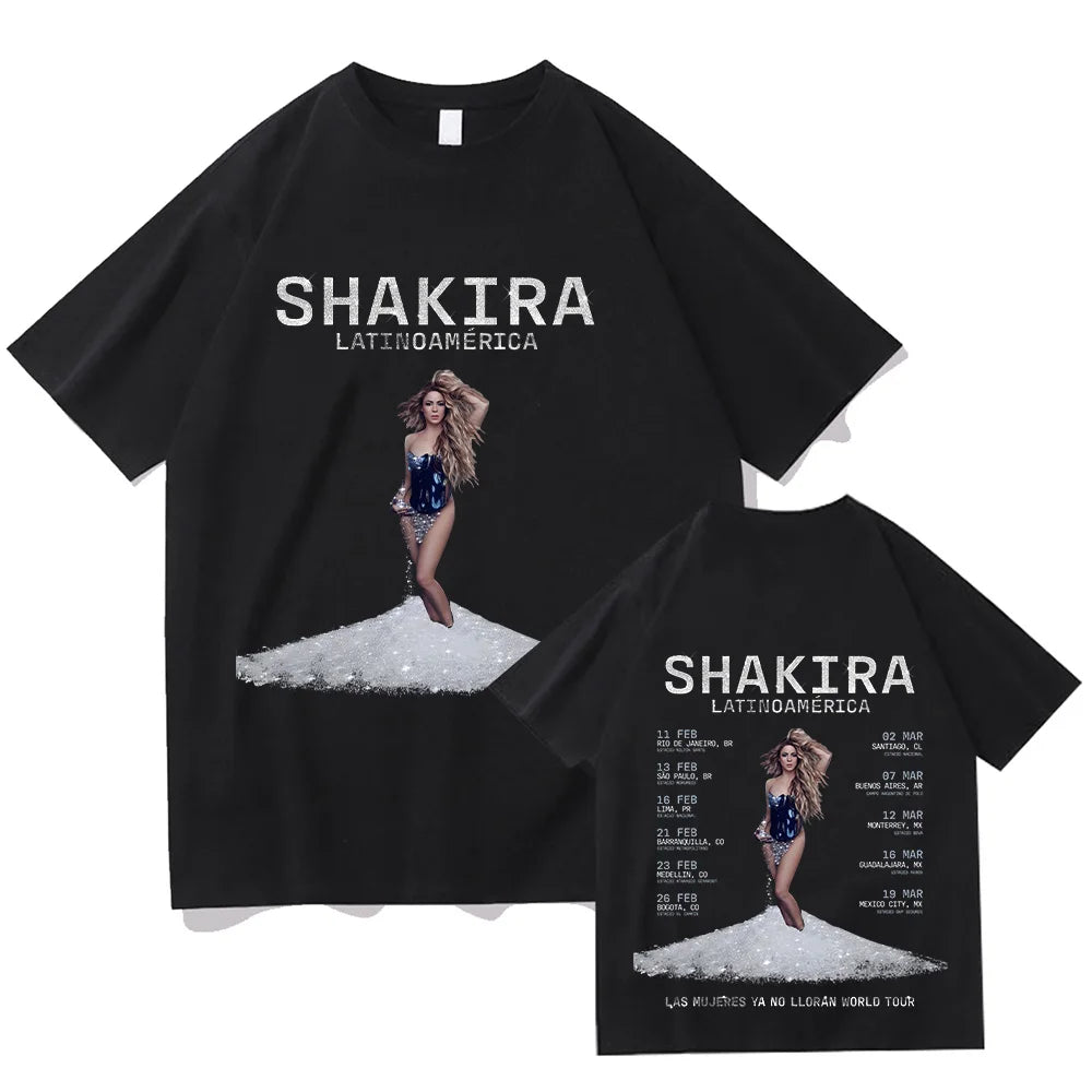Shakira Las Mujeres Ya No Lloran World Tour 2025 T-shirt Black