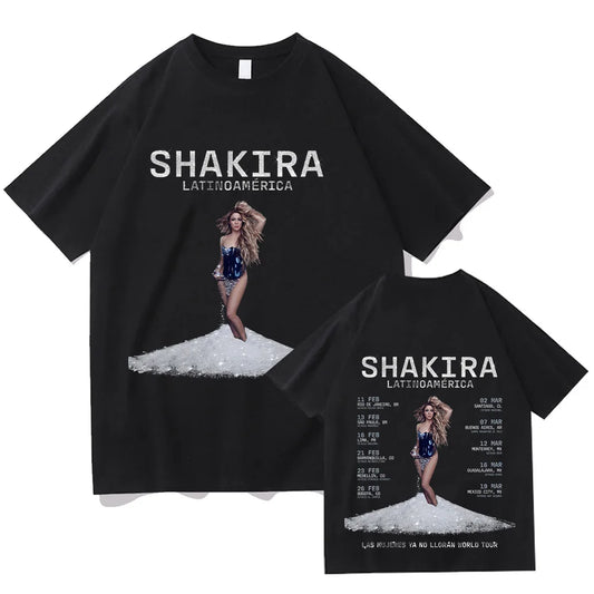Shakira Las Mujeres Ya No Lloran World Tour 2025 T-shirt Black