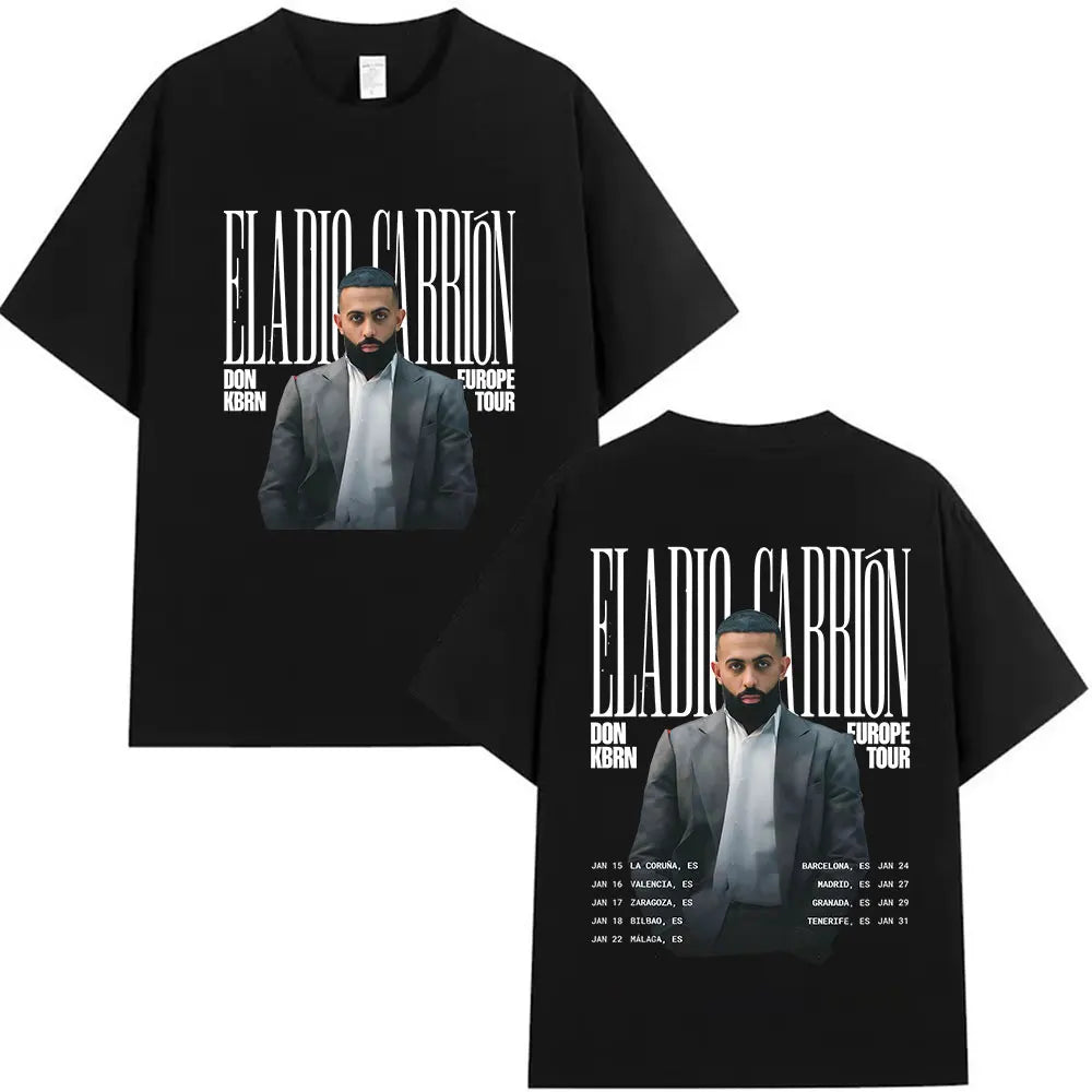 Rapper ELADIO CARRIÓN DON KBRN WORLD TOUR 2025 T-Shirt – Black