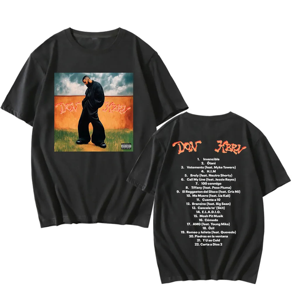 Black DON KBRN T-Shirts – Singer Eladio Carrión