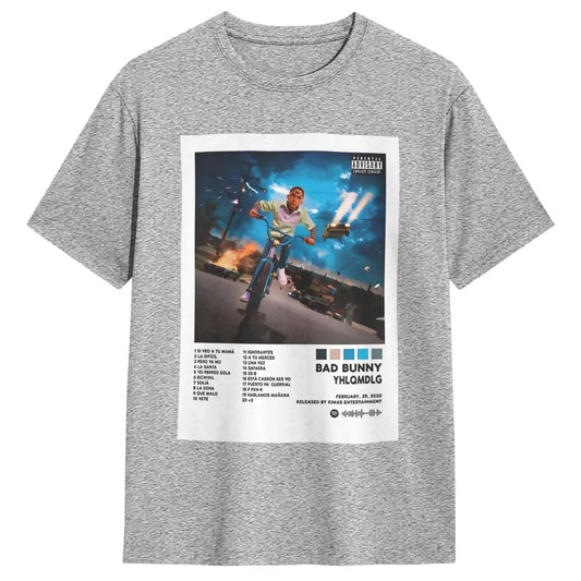 Bad Bunny YHLQMDLG T-Shirt – Gray