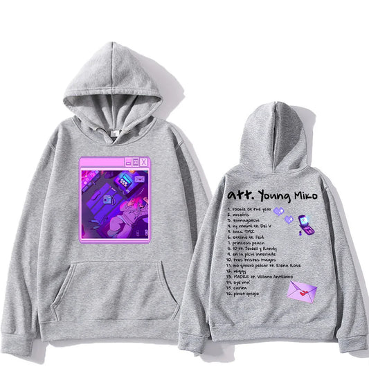 Young Miko Hoodie – Att. Album Gray