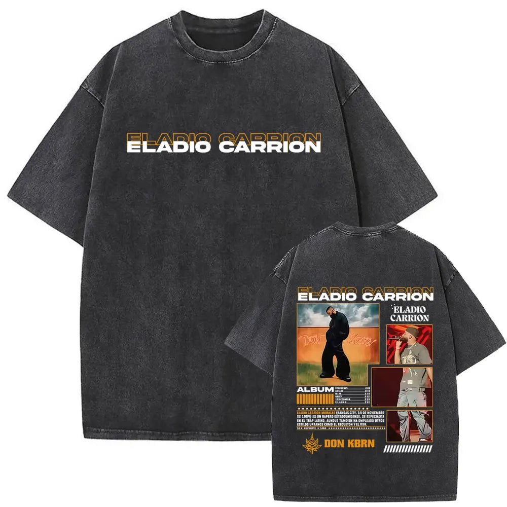 Eladio Carrión Don KBRN Album Collage T-Shirt – Black