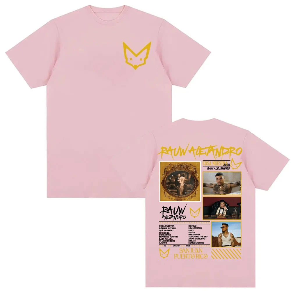 Rauw Alejandro Cosa Nuestra 2025 Tour T-Shirt – Beige