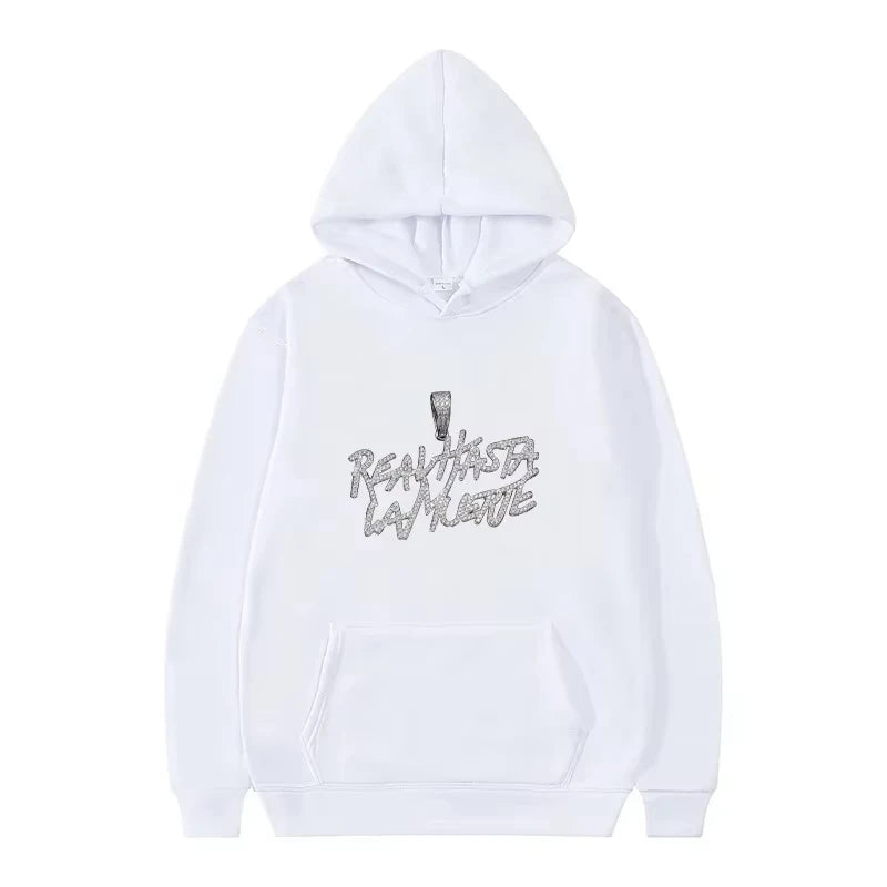 Anuel AA Diamond Chain Hoodie - white