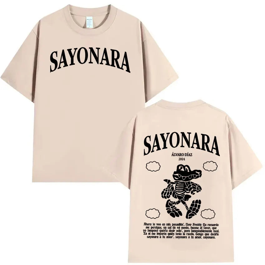 Alvaro Diaz Sayonara Tour 2025 T-Shirt – Beige