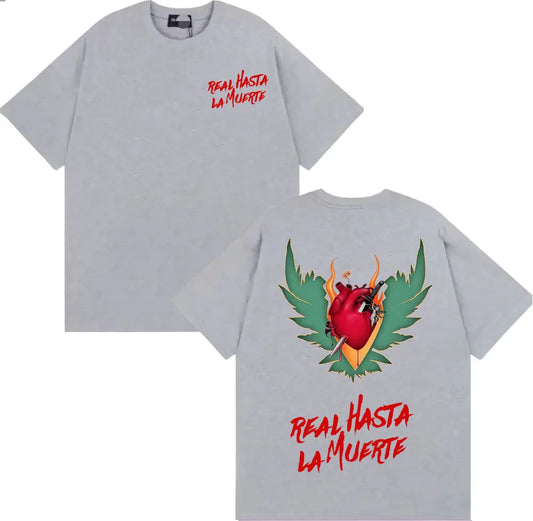 Anuel AA RHLML 2 “Real Hasta La Muerte” T-Shirt – Gray