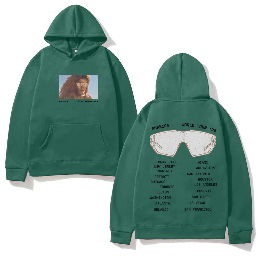 Shakira LMYNL World Tour Hoodie – Dark Green