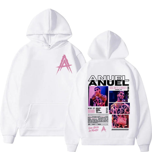 Anuel AA Real Hasta La Muerte Hoodie – White